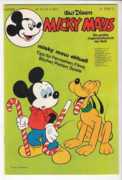Micky Maus 1974: Nr. 12: