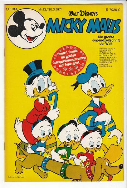 Micky Maus 1974: Nr. 13: