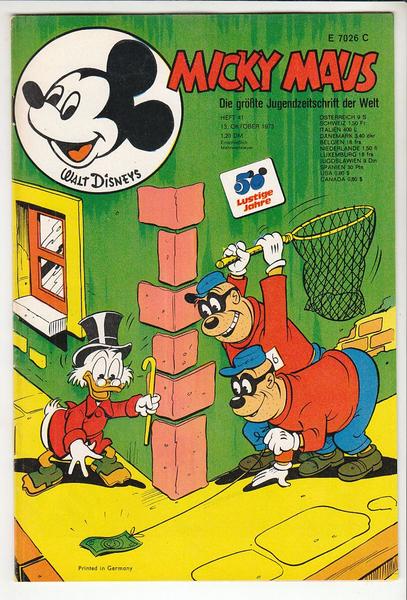 Micky Maus 1973: Nr. 41: