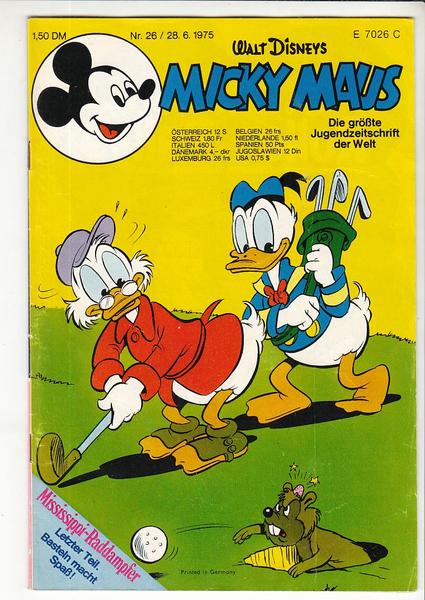 Micky Maus 1975: Nr. 26: