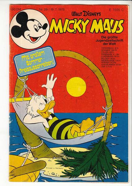 Micky Maus 1975: Nr. 29: