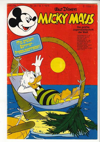 Micky Maus 1975: Nr. 29: