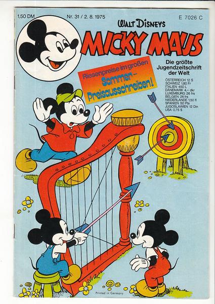 Micky Maus 1975: Nr. 31: