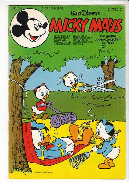 Micky Maus 1975: Nr. 37: