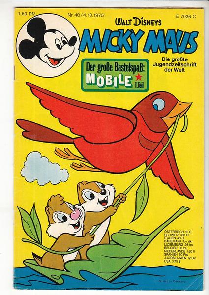 Micky Maus 1975: Nr. 40: