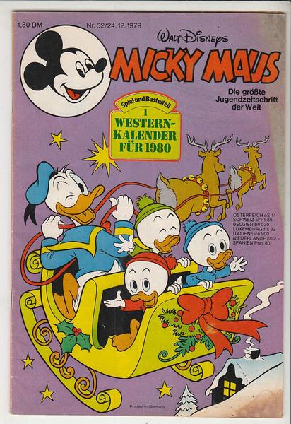 Micky Maus 1979: Nr. 52: