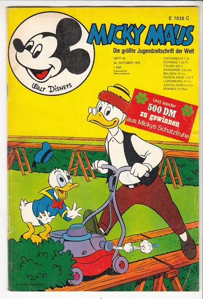 Micky Maus 1970: Nr. 43: