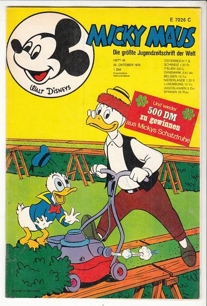 Micky Maus 1970: Nr. 43: