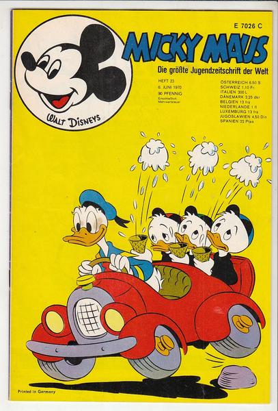 Micky Maus 1970: Nr. 23: