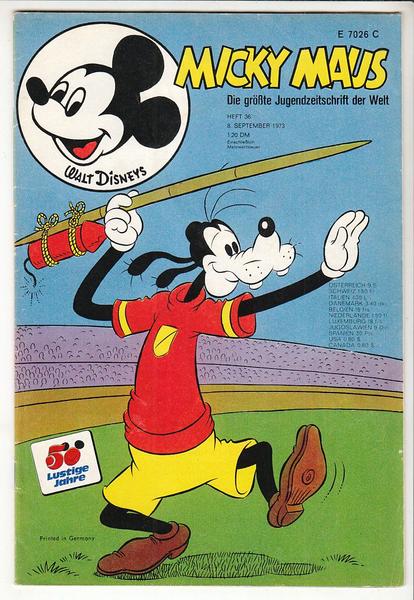 Micky Maus 1973: Nr. 36: