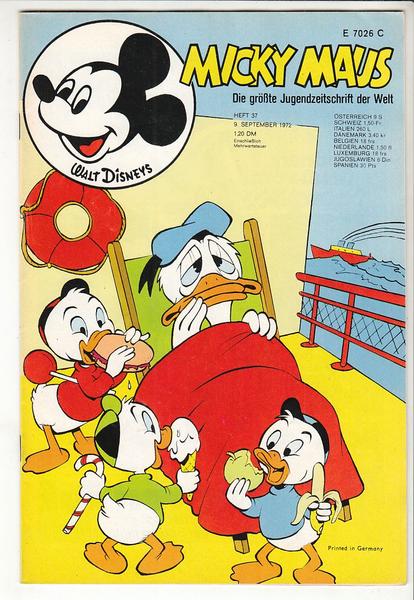 Micky Maus 1972: Nr. 37: