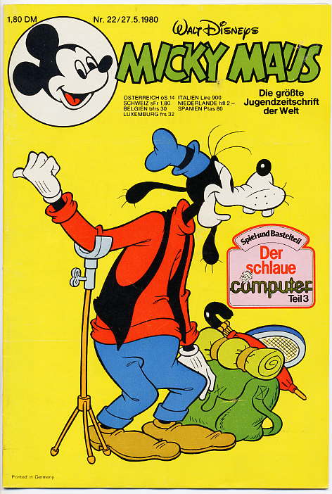 Micky Maus 1980: Nr. 22: