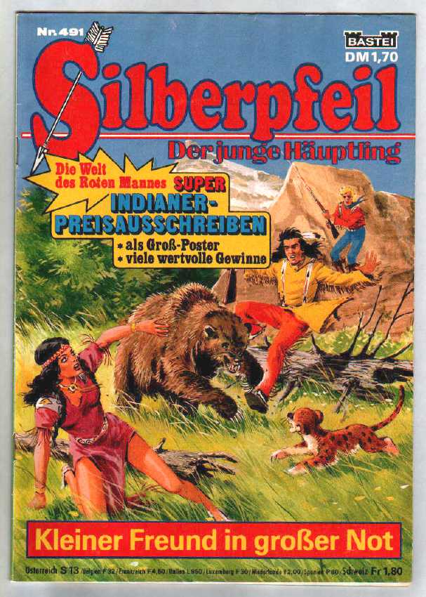 Silberpfeil - der junge Häuptling 491 mit Indianer - Poster