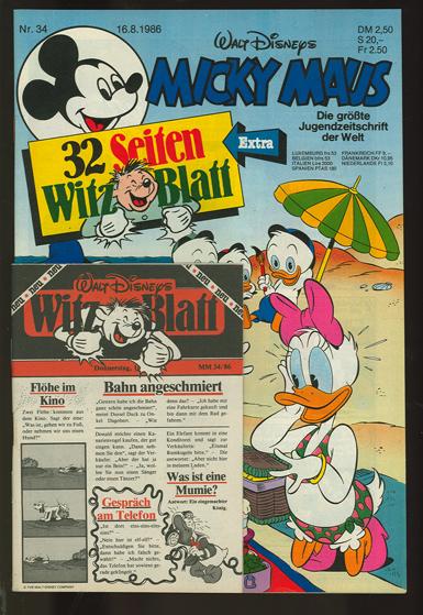 Micky Maus 1986: Nr. 34:
