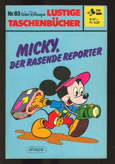 Walt Disneys Lustige Taschenbücher 63: Micky, der rasende Reporter (höhere Auflagen)