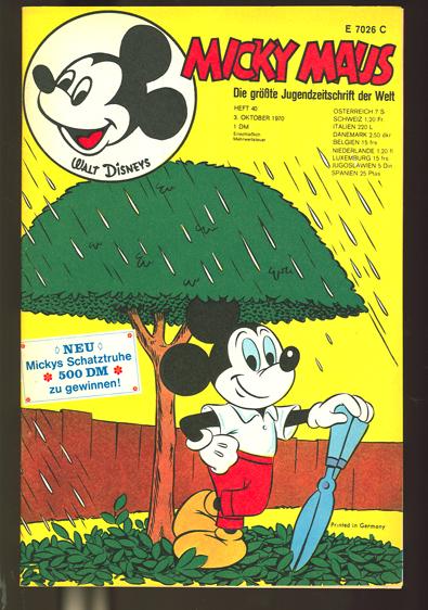 Micky Maus 1970: Nr. 40: