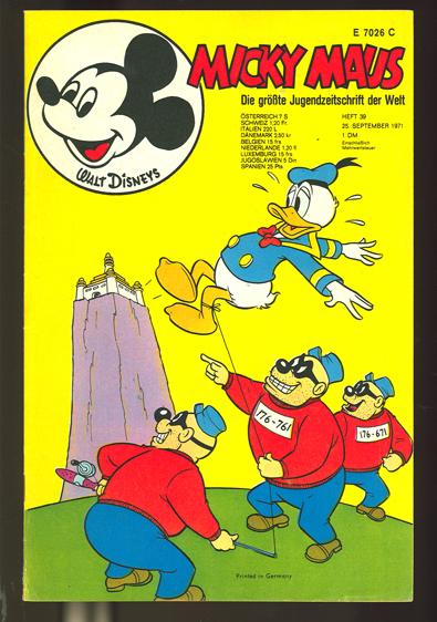 Micky Maus 1971: Nr. 39:
