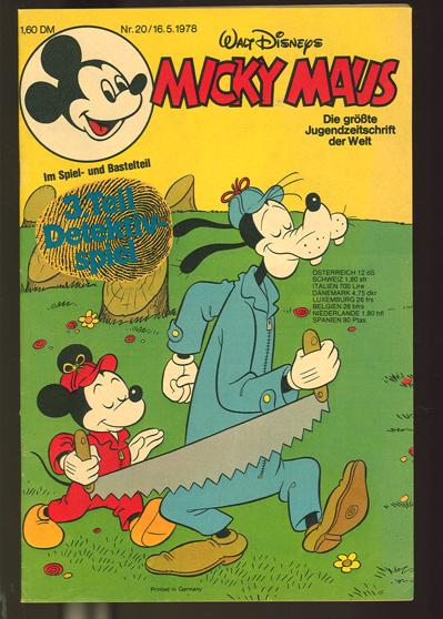 Micky Maus 1978: Nr. 20: