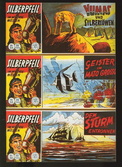 Silberpfeil Zusammendruck (Piccolos 54-56 zusammen)