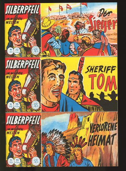 Silberpfeil Zusammendruck (Piccolos 111-113 zusammen)