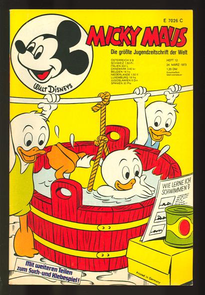 Micky Maus 1973: Nr. 12: