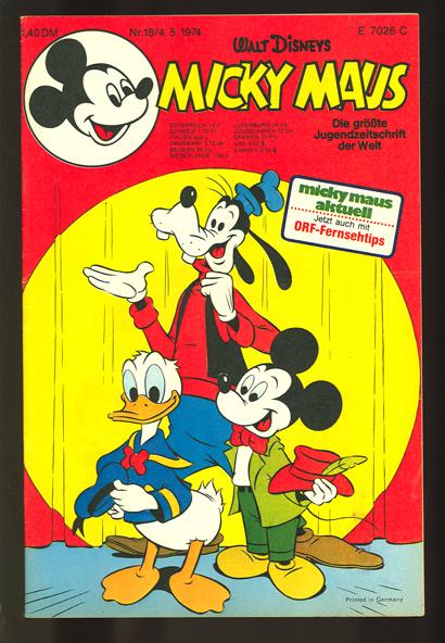 Micky Maus 1974: Nr. 18: