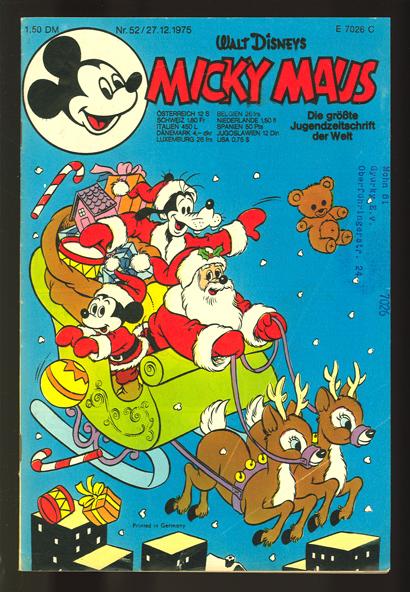 Micky Maus 1975: Nr. 52: