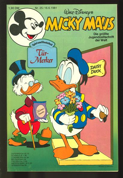 Micky Maus 1981: Nr. 25: