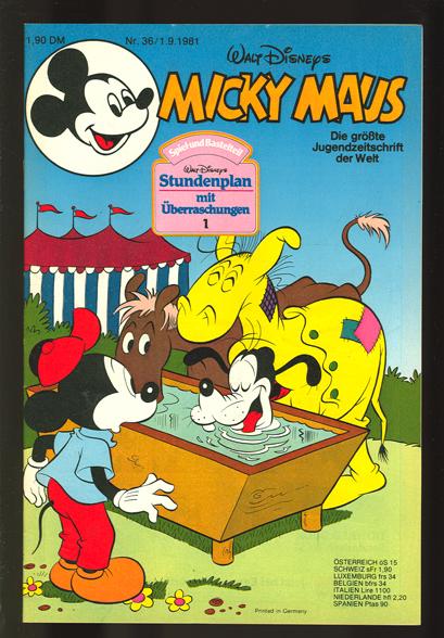 Micky Maus 1981: Nr. 36: