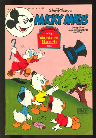 Micky Maus 1981: Nr. 45: