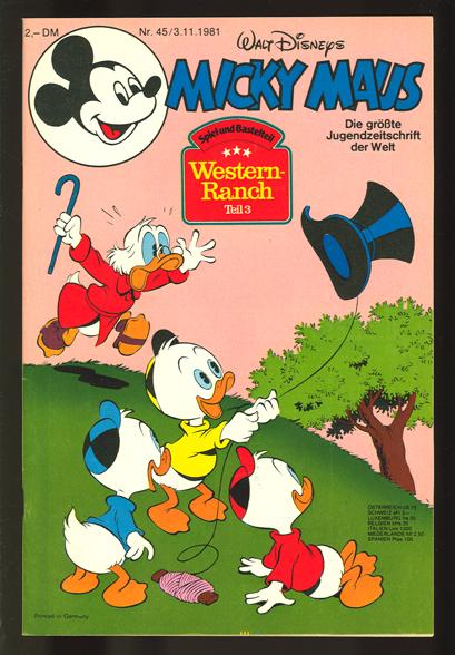 Micky Maus 1981: Nr. 45: