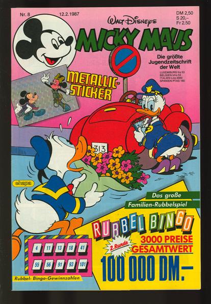 Micky Maus 1987: Nr. 8:
