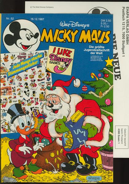 Micky Maus 1987: Nr. 52: