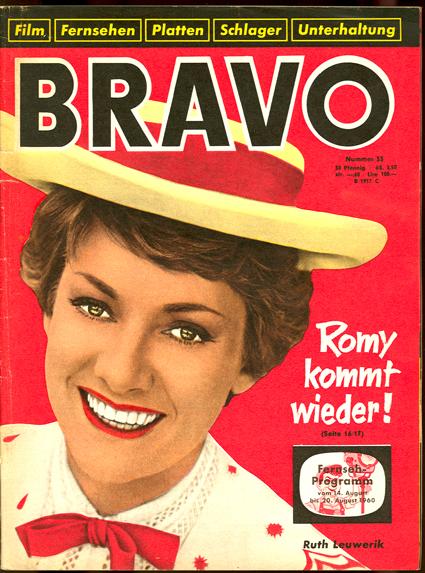 Bravo 1960 Nr. 33 mit Starschnitt
