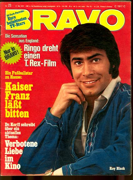 Bravo 1972 Nr. 21 mit Starschnitt