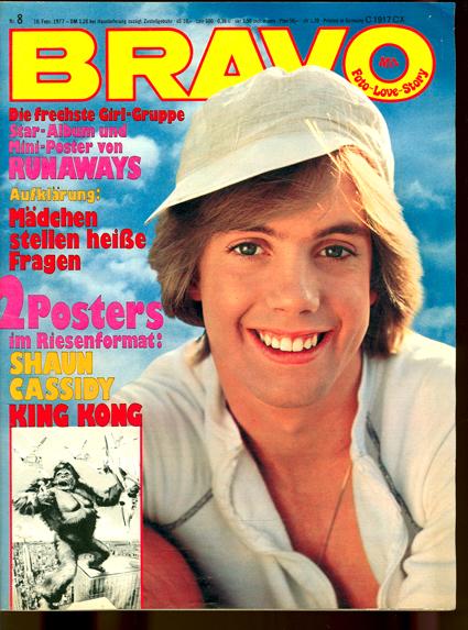 Bravo 1977 Nr. 8 mit Starschnitt und Poster