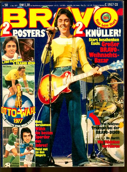 Bravo 1977 Nr. 50 mit Starschnitt und Postern