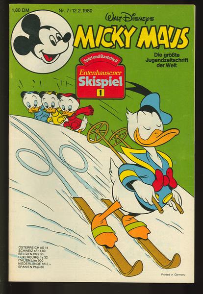 Micky Maus 1980: Nr. 7:
