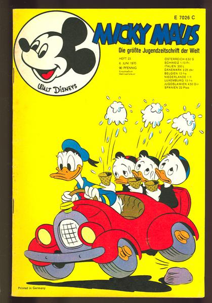 Micky Maus 1970: Nr. 23: