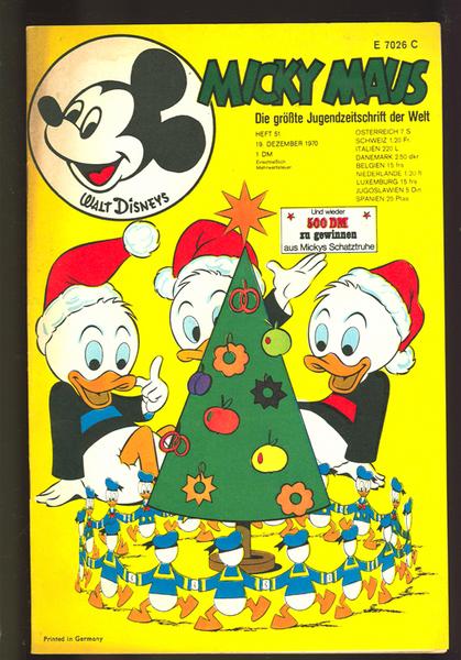 Micky Maus 1970: Nr. 51: