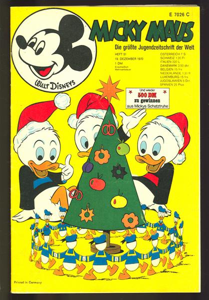 Micky Maus 1970: Nr. 51: