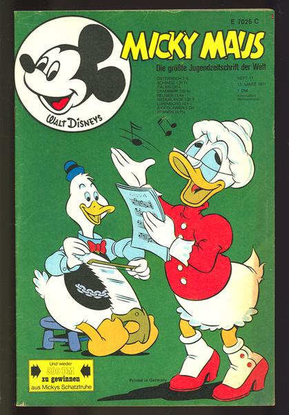 Micky Maus 1971: Nr. 11: