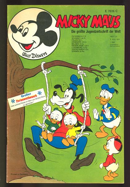 Micky Maus 1971: Nr. 27:
