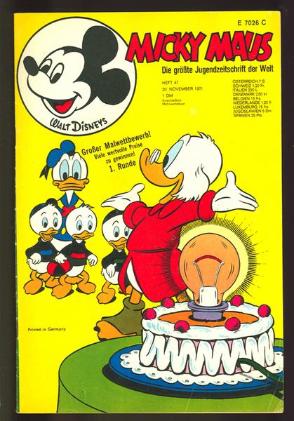 Micky Maus 1971: Nr. 47:
