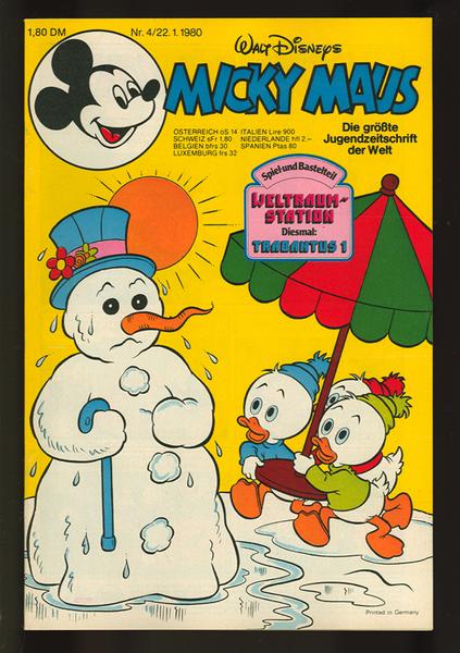 Micky Maus 1980: Nr. 4: