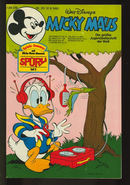 Micky Maus 1980: Nr. 33: