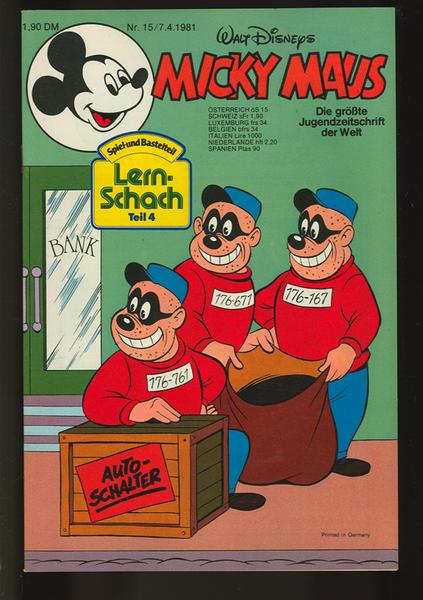 Micky Maus 1981: Nr. 15: