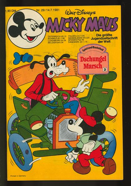 Micky Maus 1981: Nr. 29:
