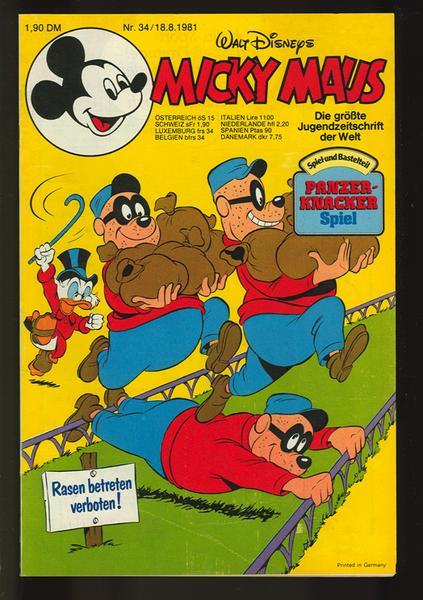 Micky Maus 1981: Nr. 34: