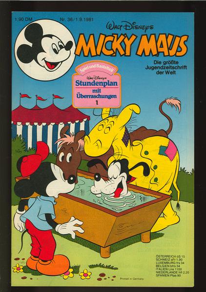 Micky Maus 1981: Nr. 36: